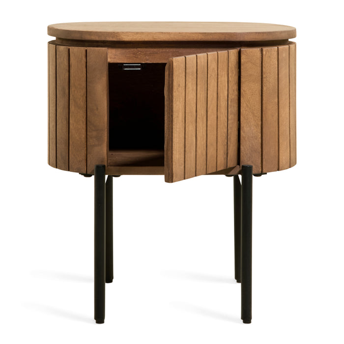 by fonQ Runo Nachtkastje Staand - Lichtbruin