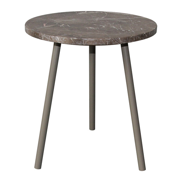 by fonQ Vein Bijzettafel H 45 x Ø 40 cm - Bruin