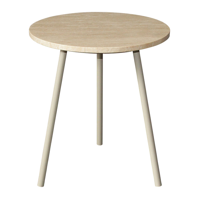 by fonQ Vein Bijzettafel H 51 x Ø 45 cm - Naturel