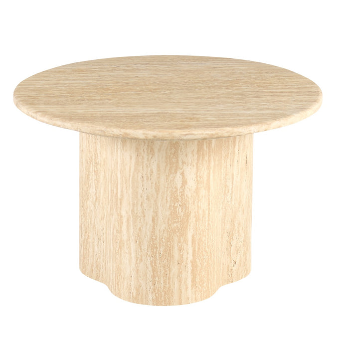 Giga Meubel - Salontafel Lichtbruin Marmer - Ø60x38cm - Firenze