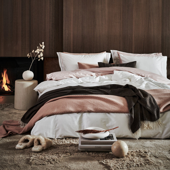 Vandyck Purity Napels Dekbedovertrek 240 x 200/200 cm - Rosewood