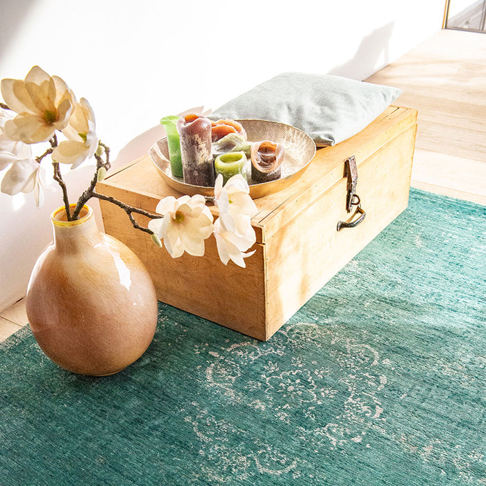 Louis de Poortere Medallion Fading World Vloerkleed 140 x 200 cm - Jade
