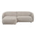by fonQ Chubby Hoekbank met Chaise Longue Links - Bouclé Greige