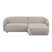 by fonQ Chubby Hoekbank met Chaise Longue Rechts - Bouclé Greige