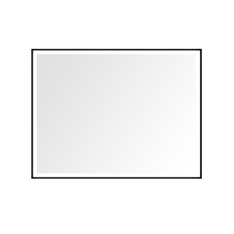 Vtw Living - Badkamerspiegel met Verwarming Zwarte Rand - 60 x 60 cm