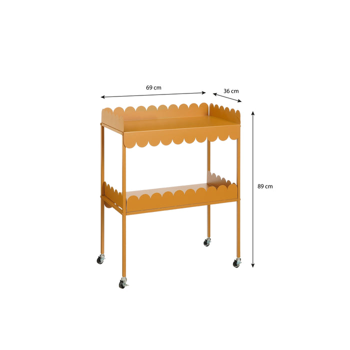 Mica Decorations Plantentafel op Wielen - L69 x B36 x H89 cm