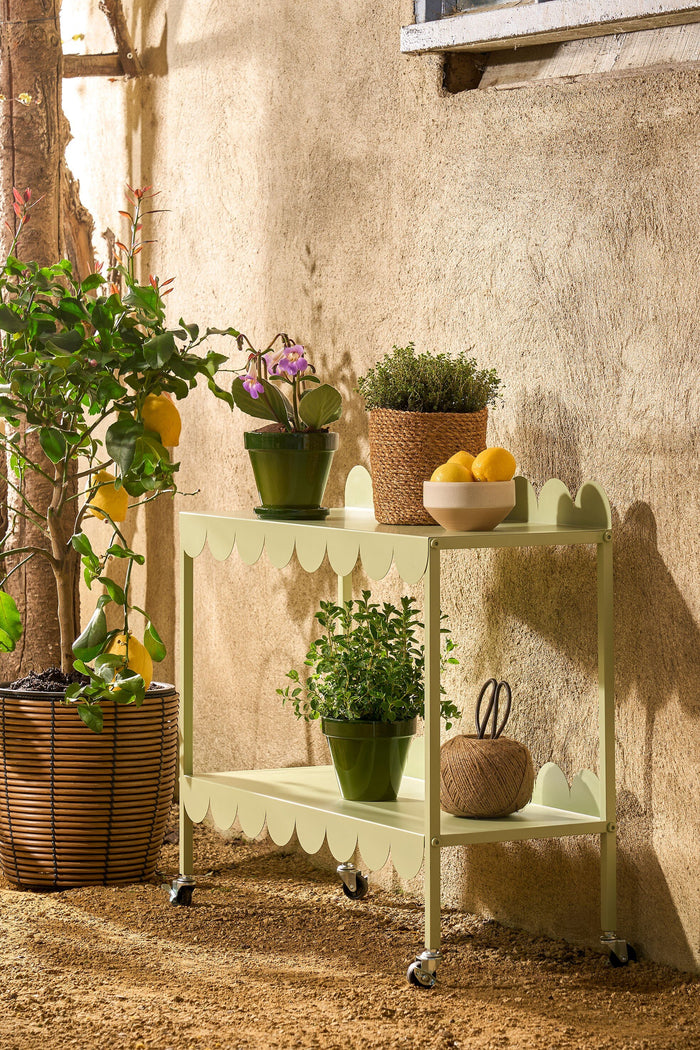 Mica Decorations Plantentafel op Wielen - L79 x B28 x H67 cm