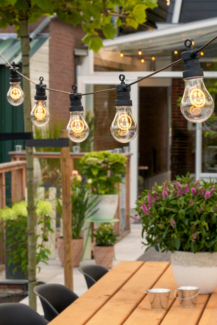 Luca Lighting Smiley LED Lichtsnoer Buiten - L450 cm - Geel