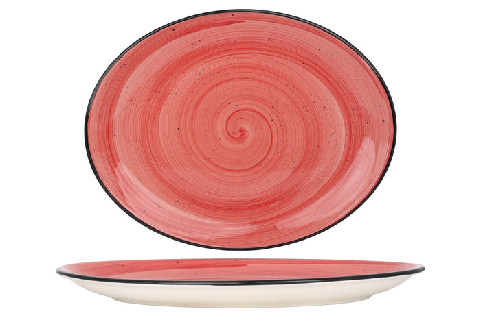 Bonna Serveerschaal - Aura Passion - Porselein - 36x28 cm - set van 2