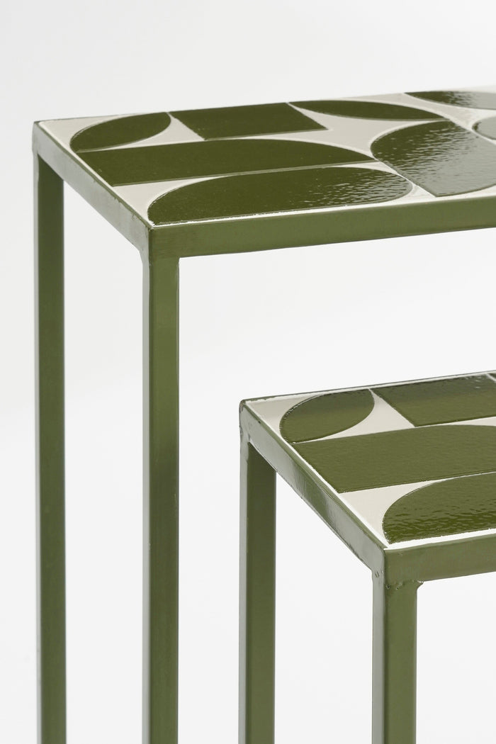 Mica Decorations Bologna Bijzettafel Buiten - Set van 2 - Metaal