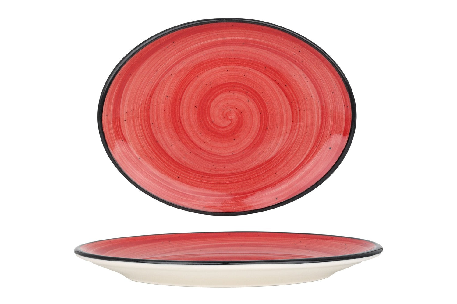 Bonna Serveerschaal - Aura Passion - Porselein - 25x19 cm - set van 2