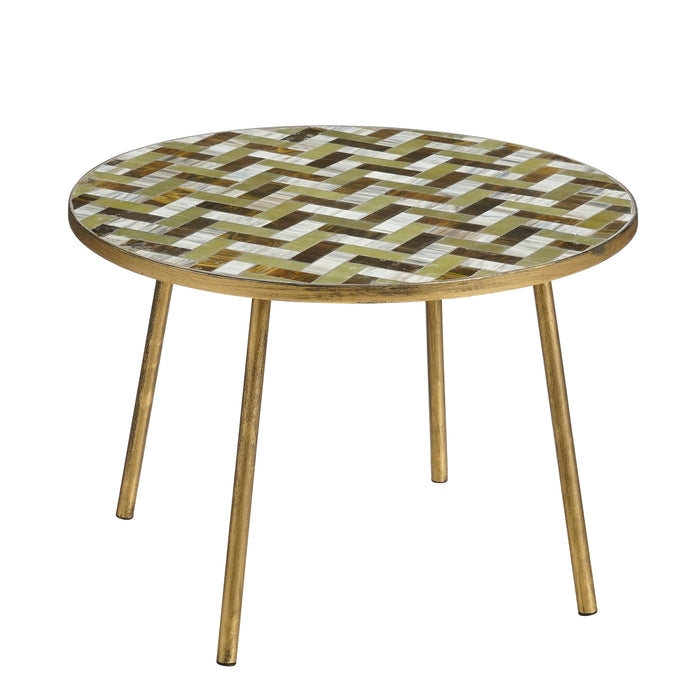 Mica Decorations Alanza Bijzettafel Buiten - H38 x Ø58 cm - Metaal