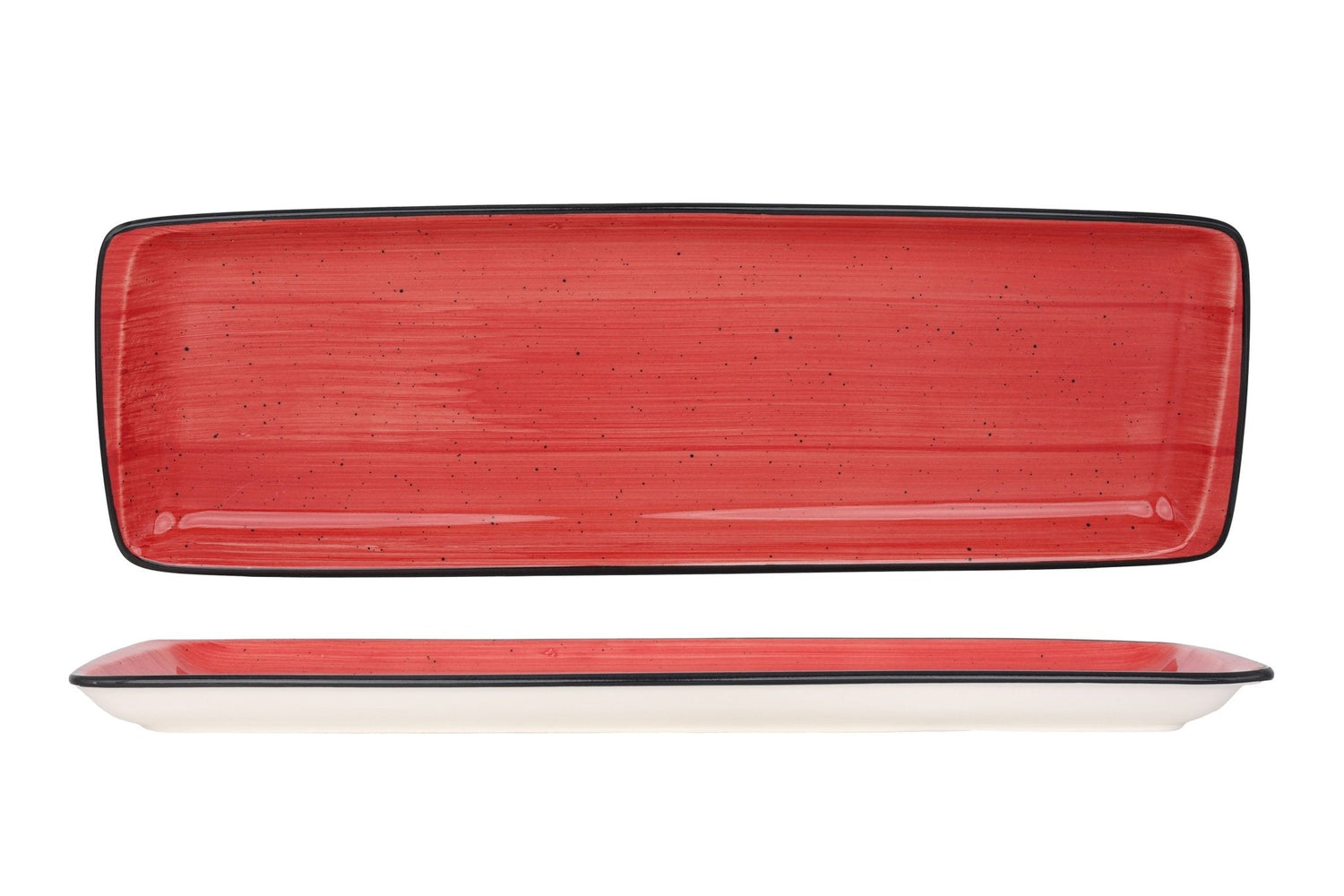 Bonna Serveerschaal - Aura Passion - Porselein - 48x16 cm - set van 2