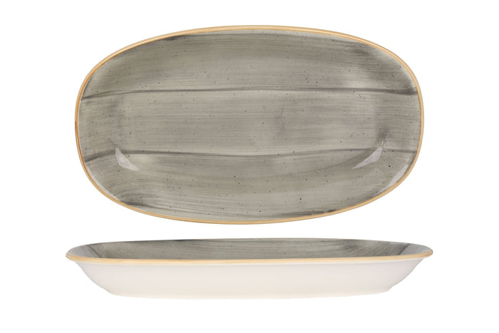 Bonna Serveerschaal - Aura Space - Porselein - 34x19 cm - set van 2