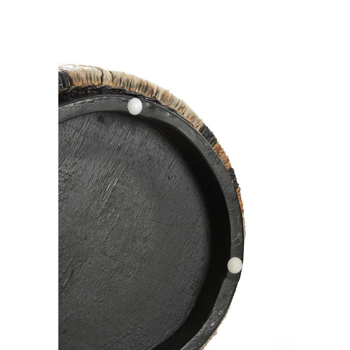 Light & Living Poef Yuturi - Crème - Ø40cm