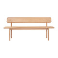by fonQ Brinn Eetkamerbank met Rugleuning 180 cm - Eiken