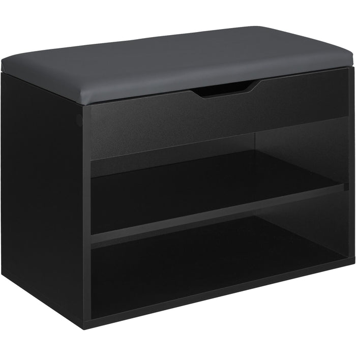 tectake® Schoenenkast Jasmina met zitkussen 60x30x43,5cm