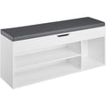 tectake® Schoenenkast Natalya met zitkussen 104x30x49cm