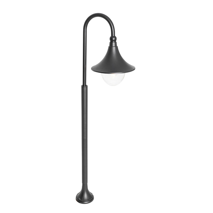 QAZQA Smart buiten lantaarn zwart 125 cm IP44 incl. Wifi A60 - Daphne