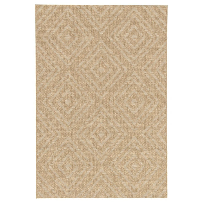 Boho&me Buitenkleed ruiten - Twill Zenith beige|wit - 200x290 cm