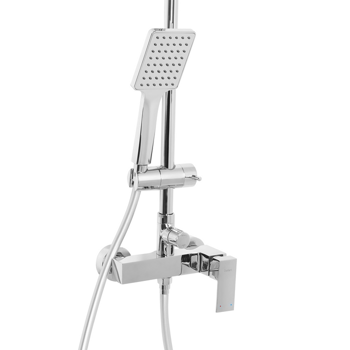 Beliani-CATAGENA-Douchemengkraan set met regendouche-Zilver-Messing