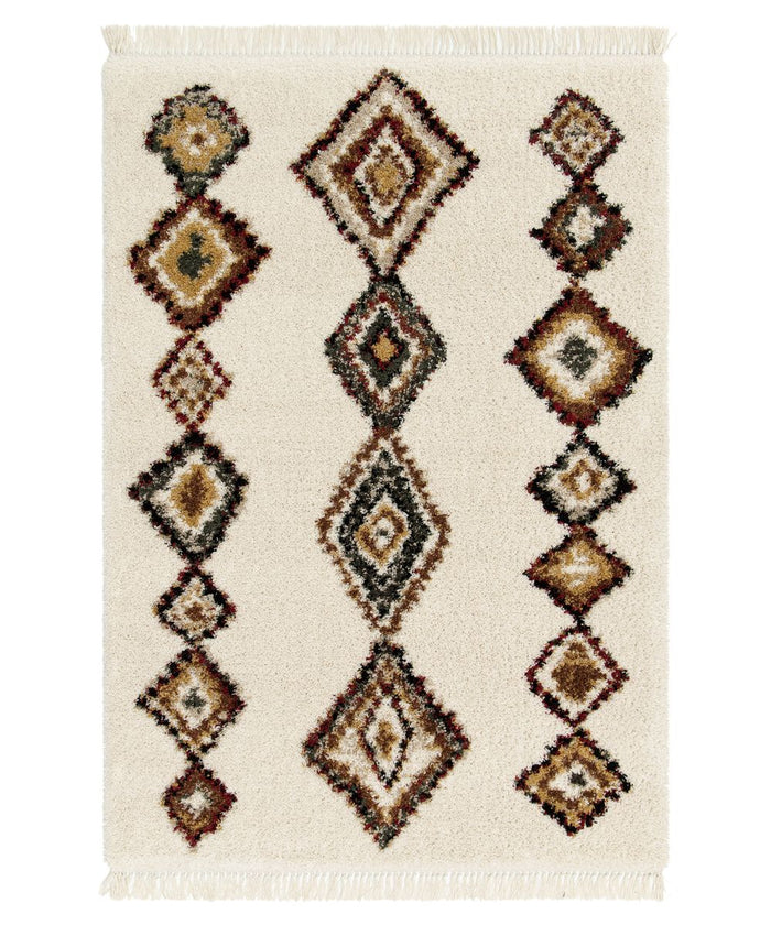 Boho&me Berber vloerkleed - Atlas Nomad ivoor|bruin - 200x290 cm
