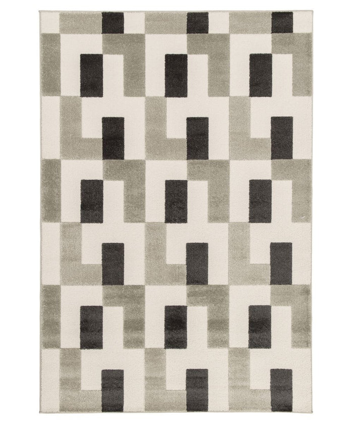 Amiah Modern vloerkleed - Forme Murale antraciet - 160x230 cm