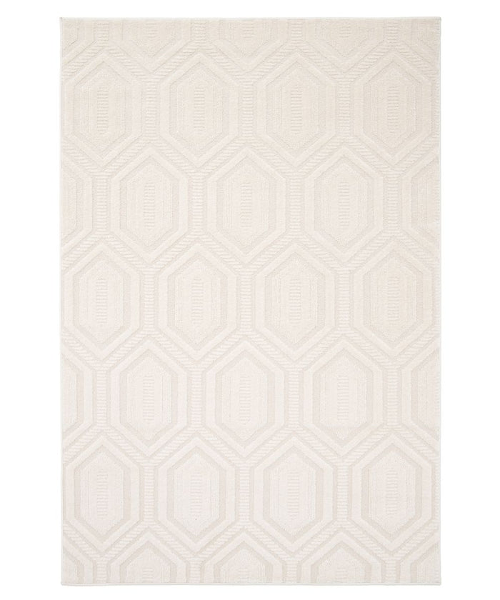 Amiah Modern vloerkleed - Forme Cristal ivoor - 200x290 cm