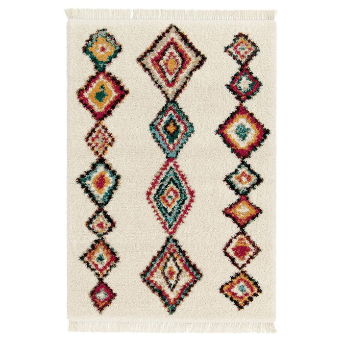 Boho&me Berber vloerkleed - Atlas Nomad ivoor|multi - 160x230 cm