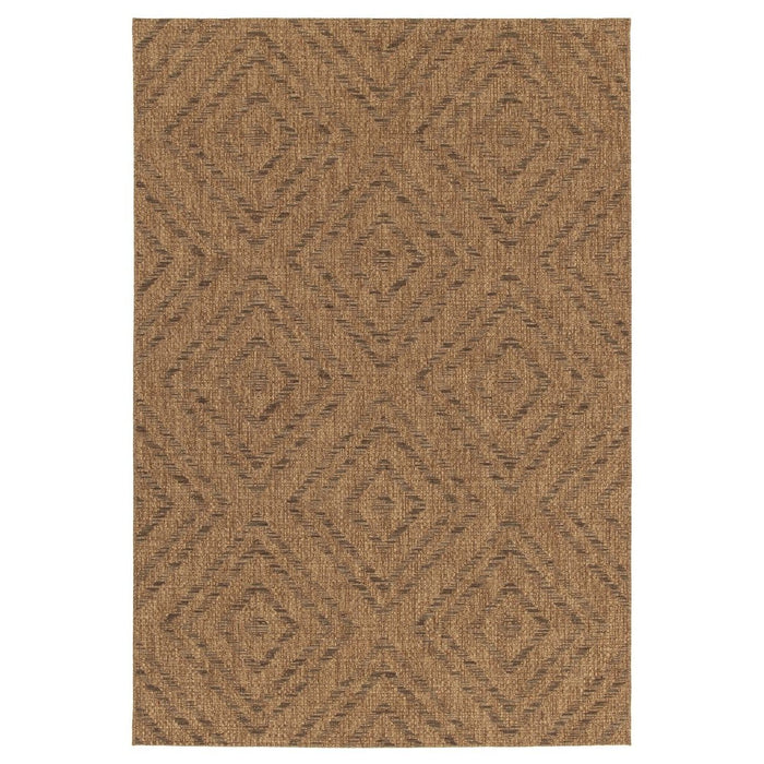 Boho&me Buitenkleed ruiten - Twill Parquet bruin|zwart - 200x290 cm