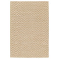 Boho&me Buitenkleed zig-zag  - Corde Chevron naturel|wit - 160x230 cm