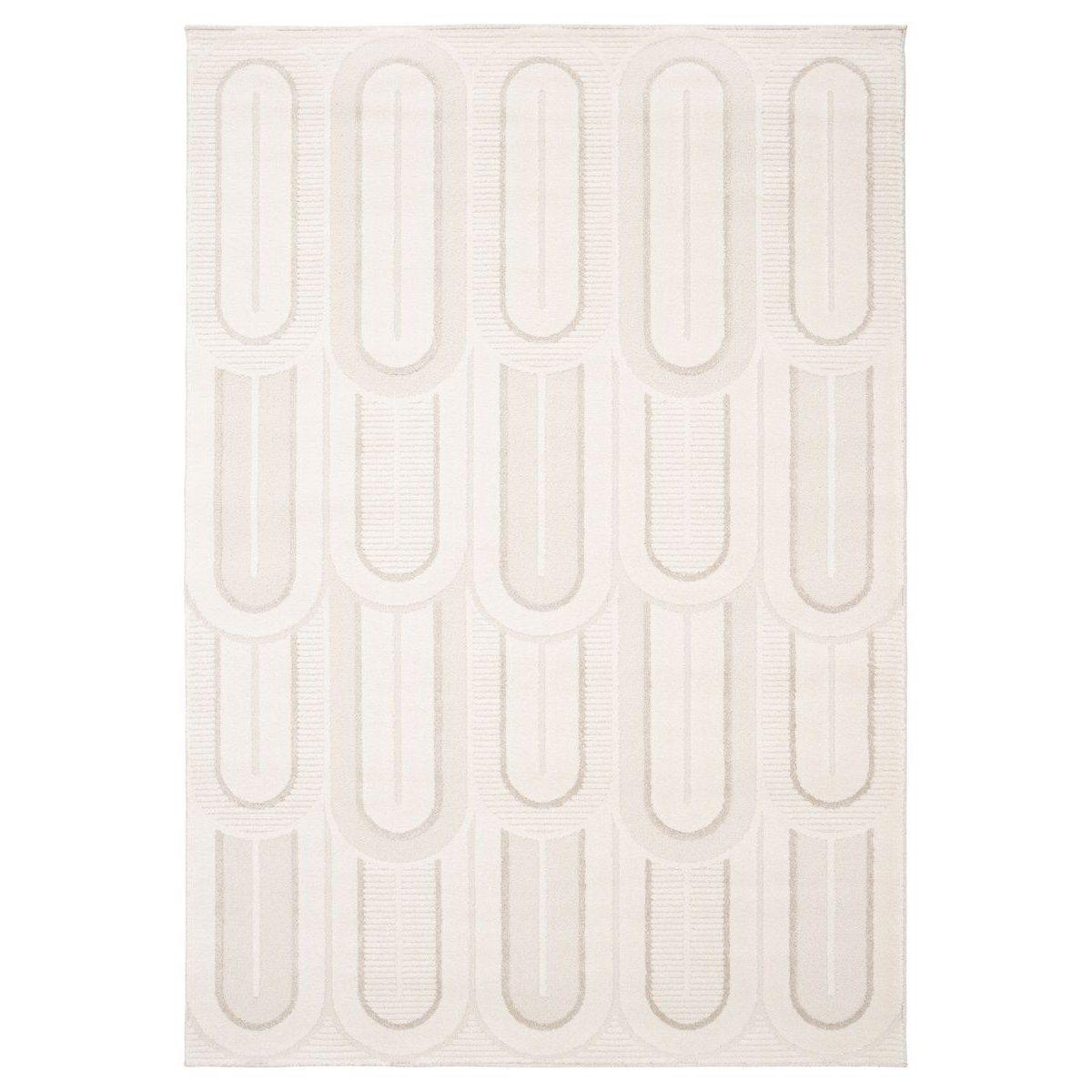 Amiah Retro vloerkleed - Forme Pavé ivoor - 200x290 cm