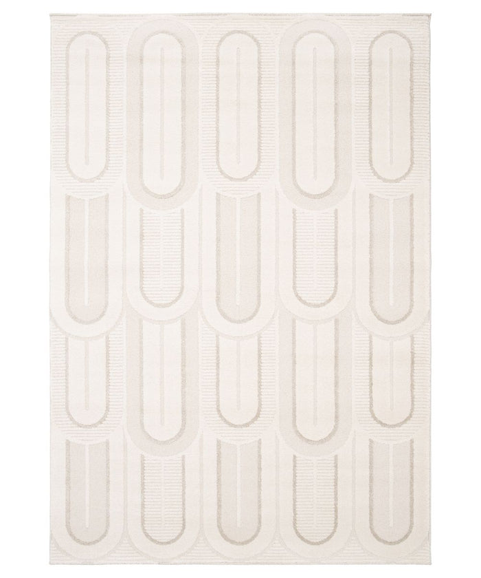 Amiah Retro vloerkleed - Forme Pavé ivoor - 200x290 cm