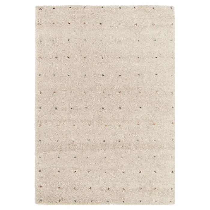 Amiah Hoogpolig vloerkleed - Dots crème|multi - 160x230 cm