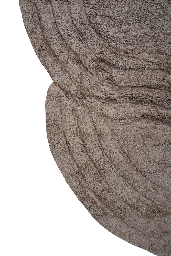 Veer Carpets - Wasbaar Vloerkleed Zayn - Taupe 140 x 200 cm