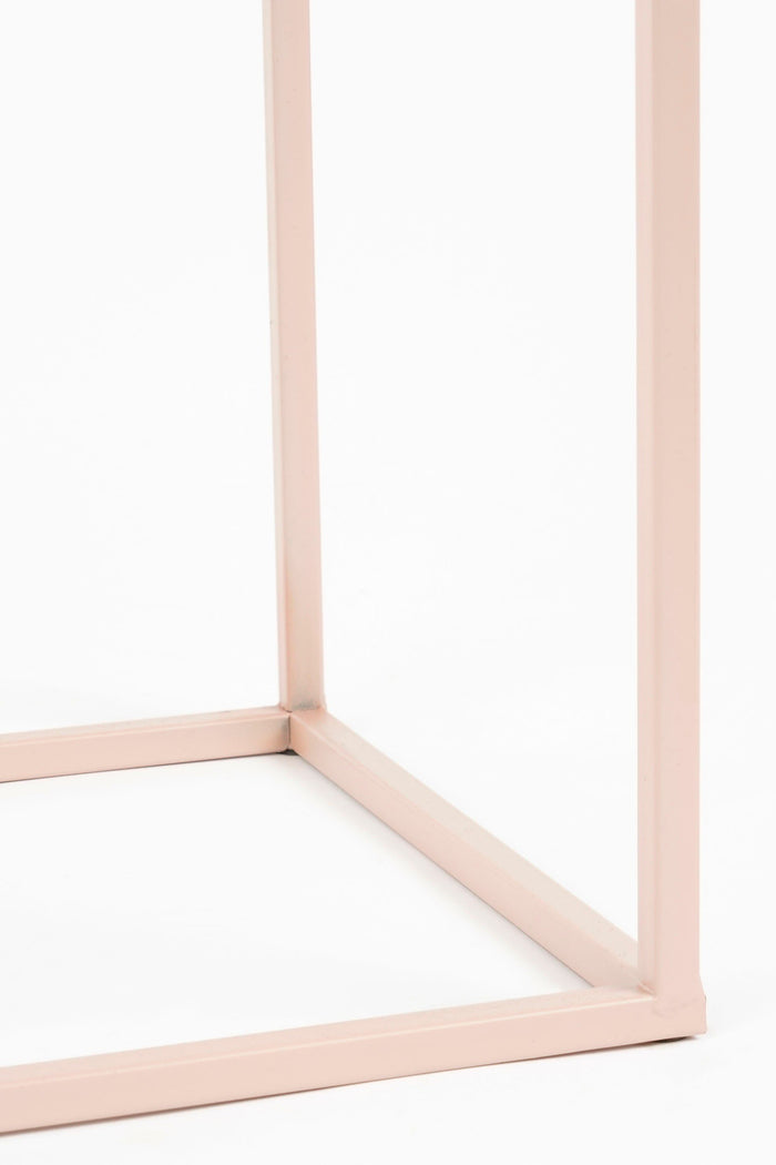 Mica Decorations Quinty Bijzettafel - Set van 3 - H70 cm - Lichtroze