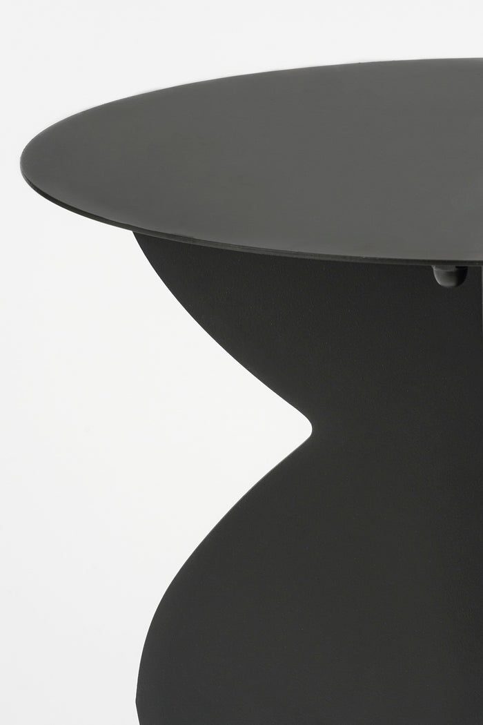 Mica Decorations Rafi Bijzettafel - H50 x Ø40 cm - IJzer - Zwart