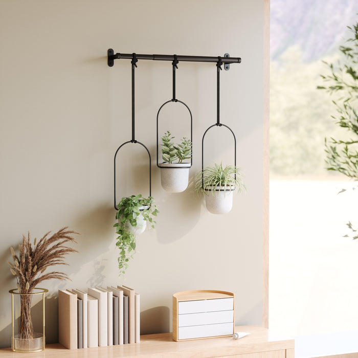 Umbra Triflora Hangende Bloempotten - Set van 3 - Wit
