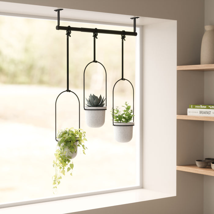 Umbra Triflora Hangende Bloempotten - Set van 3 - Wit