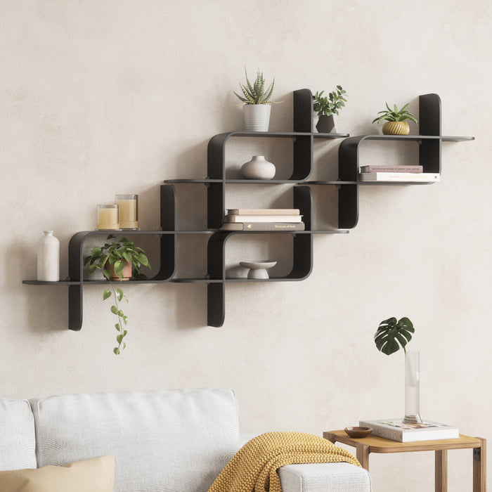 Umbra Montage Wandplank - Zwart