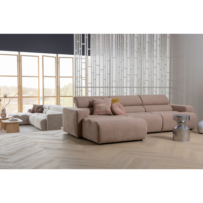 WOOOD Novi Chaise Longue Bank Links - Polyester - Taupe