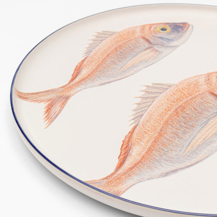 Kare Design borden - vissen - 27cm - Set van 8