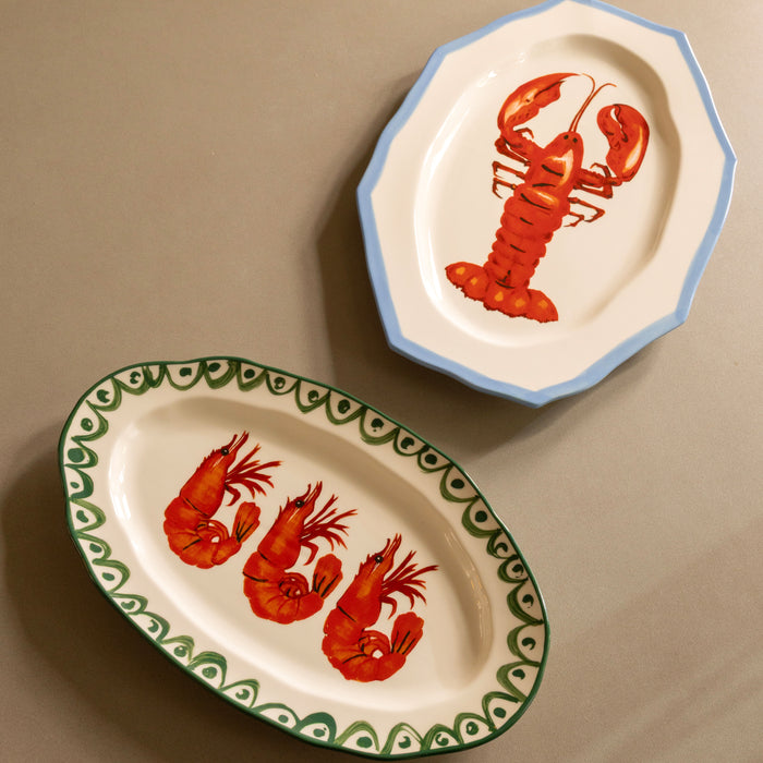 &k amsterdam Sirène Serveerschaal - Shrimp