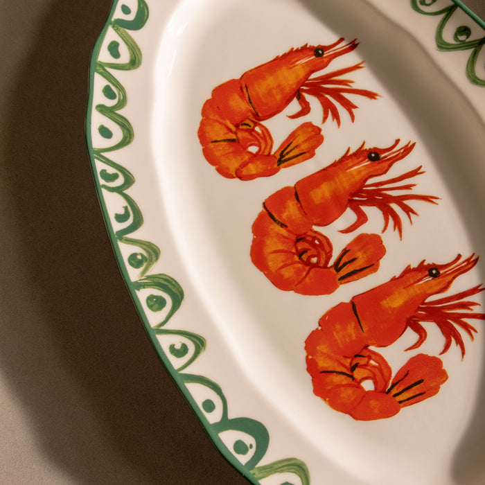 &k amsterdam Sirène Serveerschaal - Shrimp