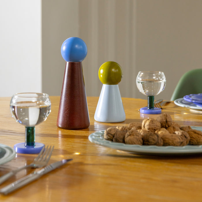 &k amsterdam Cantine Glas 2 st. - Blauw