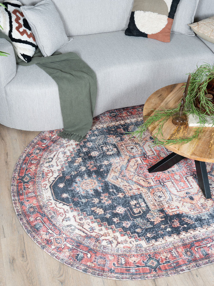 Veer Carpets - Vloerkleed Nora Rood - Ovaal 200 x 290 cm