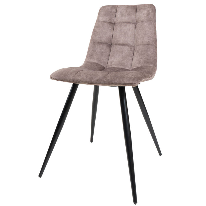 Home67 - Eetkamerstoel Galgary Taupe 08 - Vintage Velvet