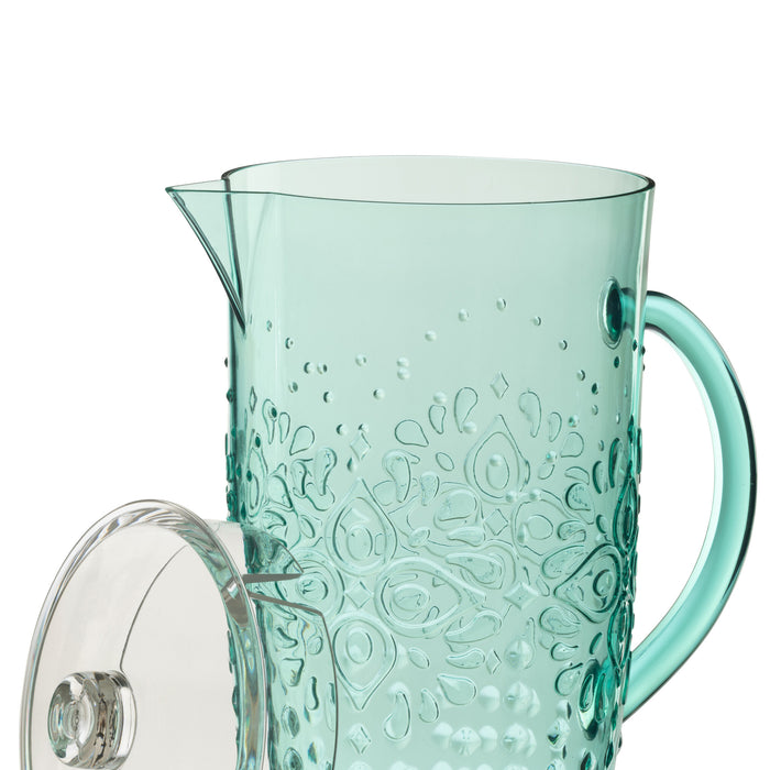 J-Line karaf - kunststof - aquablauw