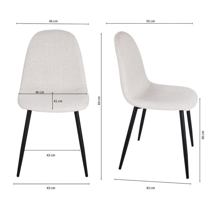 Kick eetkamerstoel Noor - Beige