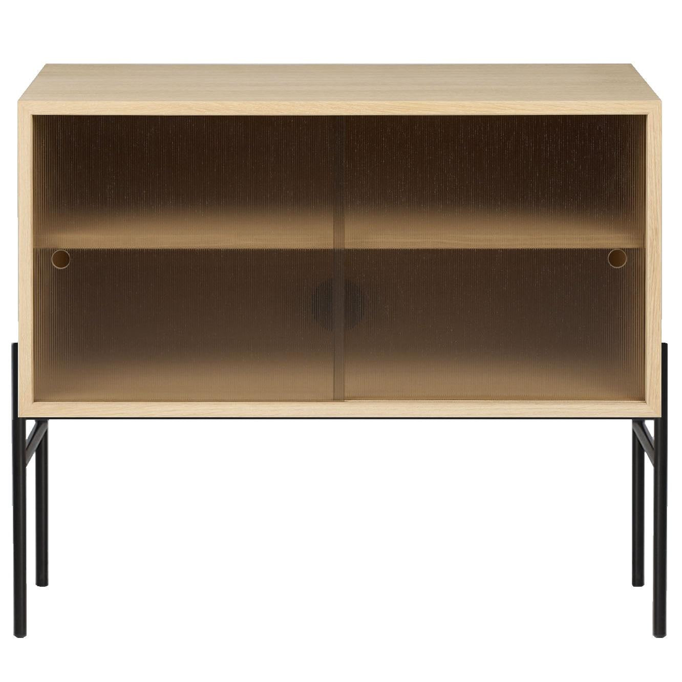 Hifive 75 dressoir H65 glas licht eiken